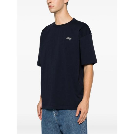 26FW 드롤드무슈 반팔 티셔츠 L TS324 CO311 NAVY BLUE WHITE - DROLE DE MONSIEUR