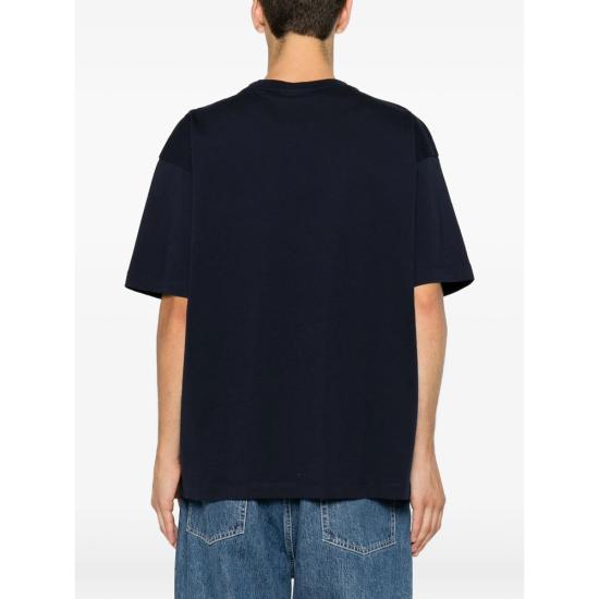 26FW 드롤드무슈 반팔 티셔츠 L TS324 CO311 NAVY BLUE WHITE - DROLE DE MONSIEUR