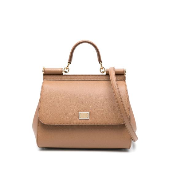 26FW 돌체앤가바나 라지 시실리 핸드백 BB6002 B1001 8M417 BROWN