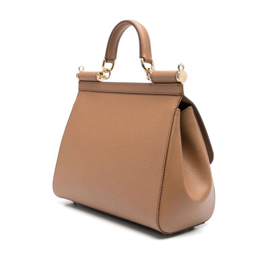 26FW 돌체앤가바나 라지 시실리 핸드백 BB6002 B1001 8M417 BROWN - DOLCE & GABBANA