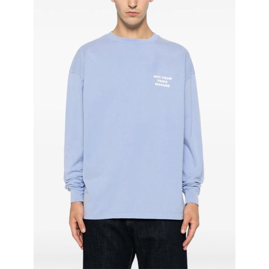 26FW 드롤드무슈 스웨터 L TS286 CO248 BLUE - DROLE DE MONSIEUR