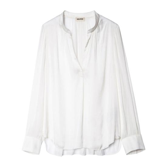 26FW 자딕앤볼테르 블라우스 WWSH00033 ECRU WHITE