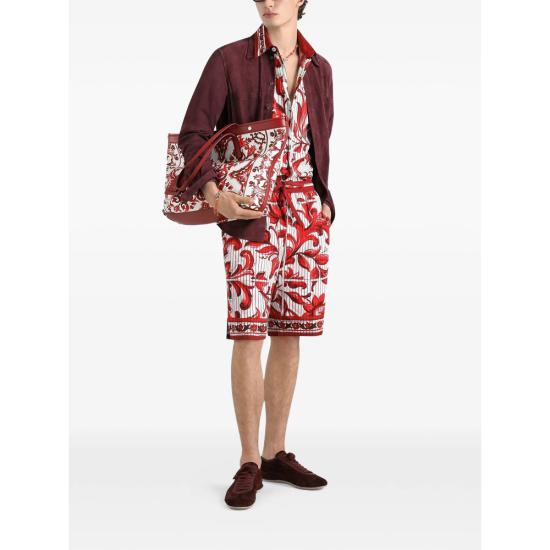 26FW 돌체앤가바나 반팔 셔츠 G5LG9T HH5E3 I63TN RED WHITE - DOLCE & GABBANA