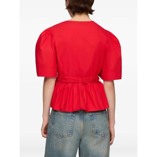 26FW 가니 블라우스 A1040485 474 RED - GANNI