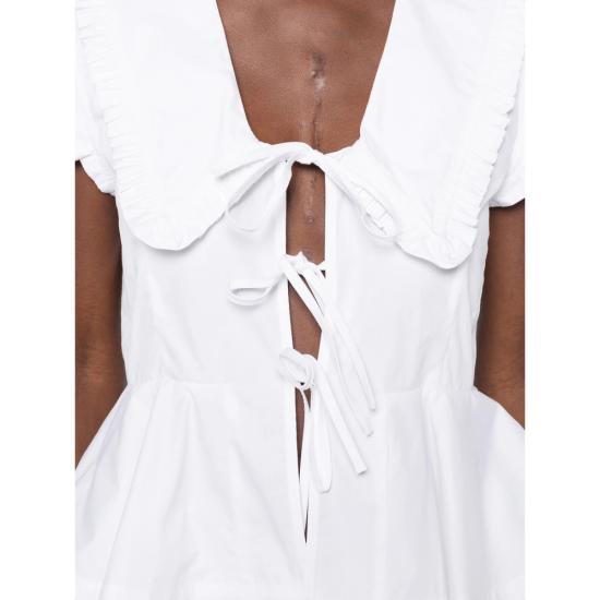 26FW 가니 블라우스 A1040341 151 WHITE - GANNI