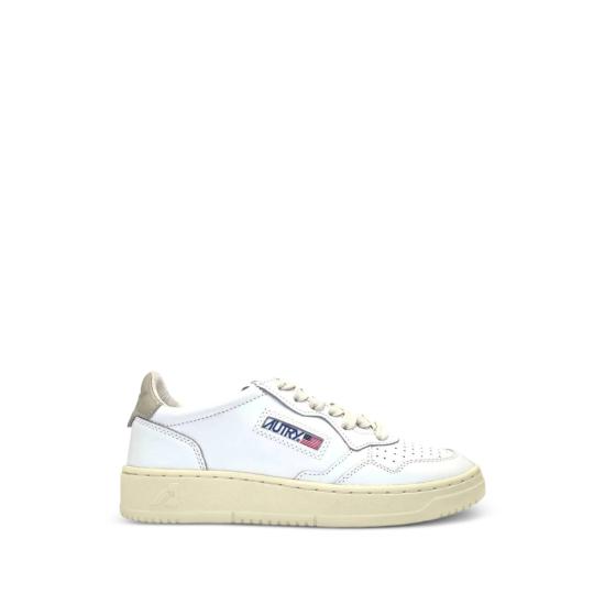 26FW 오트리 메달리스트 로우 레더 스니커즈 AULW LL27 WHITE