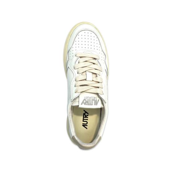26FW 오트리 메달리스트 로우 레더 스니커즈 AULW LL27 WHITE - AUTRY