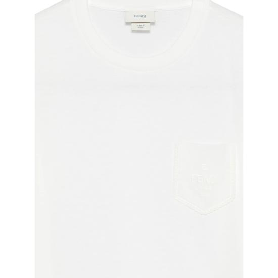 26SS [키즈] 펜디 티셔츠 7AJ JFI411 F0TU9 WHITE - FENDI