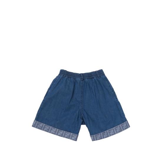 26SS [키즈] 펜디 데님 숏팬츠 AVWI JFF400 F0QG0 BLUE - FENDI