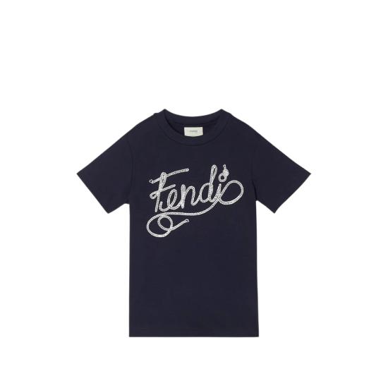 26SS [키즈] 펜디 티셔츠 7AJ JMI519 F1I11 BLUE - FENDI