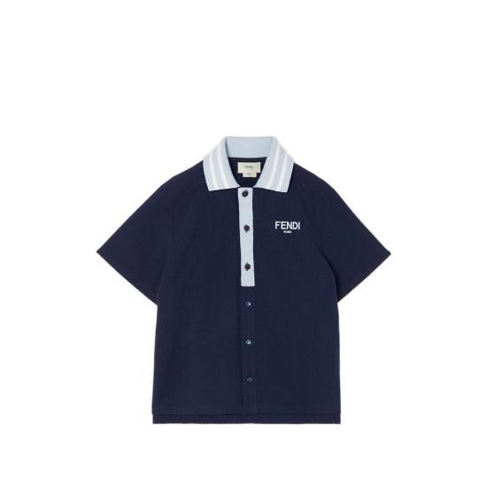 26SS [키즈] 펜디 폴로 셔츠 AVWO JMC211 F1I11 BLUE