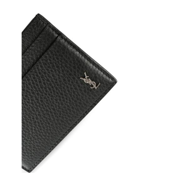26SS 생로랑 타이니 카산드라 카드 케이스 그레인드 레더 847951 AAELP 1000 BLACK - SAINT LAURENT