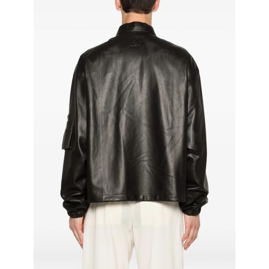 26SS 펜디 가죽 자켓 AVZZ FPJ156 F0GME BLACK - FENDI
