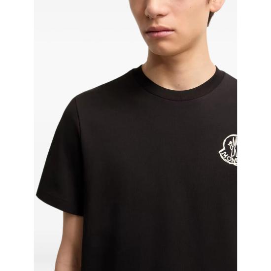 26FW 몽클레어 폴로 티셔츠 89AUG 8C000 25 999 BLACK - MONCLER