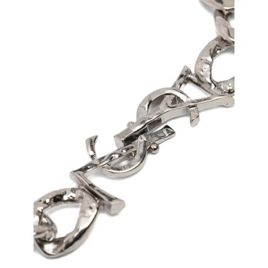 26SS 생로랑 브레이슬릿 851103 Y1500 8668 SILVER - SAINT LAURENT