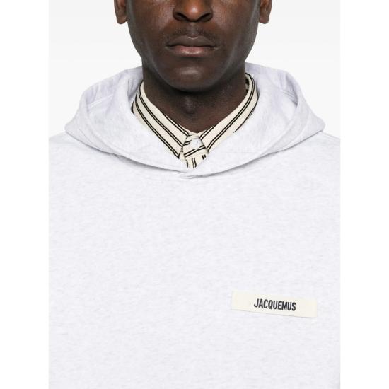 26FW 자크뮈스 그로그랭 후드 티셔츠 HOM00247 AJ00126 950 GREY - JACQUEMUS