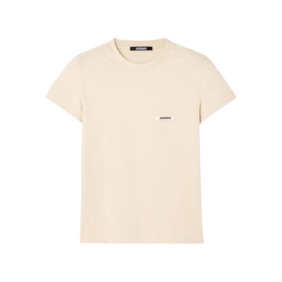 26FW 자크뮈스 그로그랭 로고 솟슬리브 티셔츠 TSW00550 AJ00029 131 NEUTRALS