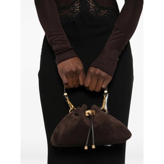 26FW 지미추 토트백 CINCH SMALL SUE COFGO BROWN - JIMMY CHOO