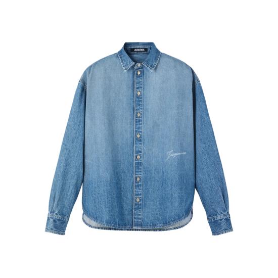 26FW 자크뮈스 시몽 드 님 데님 셔츠 SHM00545 AD00017 33C BLUE