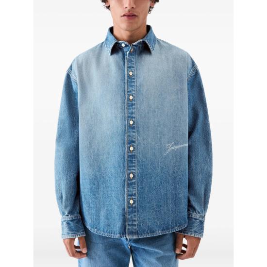 26FW 자크뮈스 시몽 드 님 데님 셔츠 SHM00545 AD00017 33C BLUE - JACQUEMUS