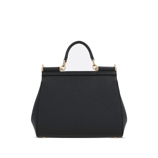 26FW 돌체앤가바나 라지 시실리 핸드백 BB6002 B1001 80999 BLACK - DOLCE & GABBANA