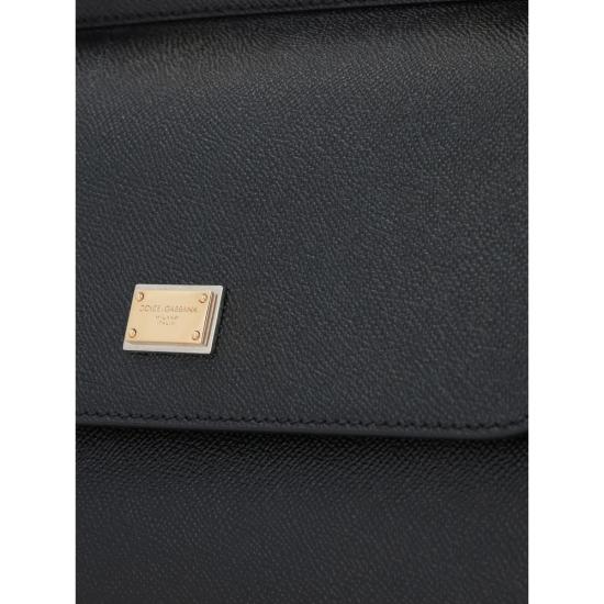 26FW 돌체앤가바나 라지 시실리 핸드백 BB6002 B1001 80999 BLACK - DOLCE & GABBANA
