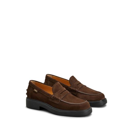 26FW 토즈 스웨이드 페니 로퍼 XXW20L0IP70R E0S611 BROWN - TODS