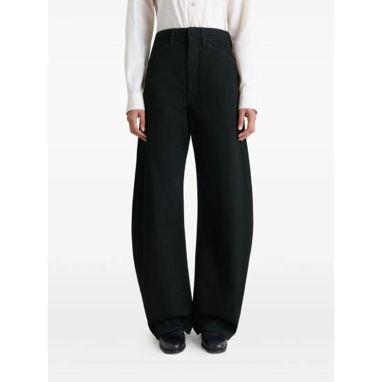 26FW 르메르 하이 웨이스티드 커브드 팬츠 PA1264 LD1055 BK999 BLACK - LEMAIRE