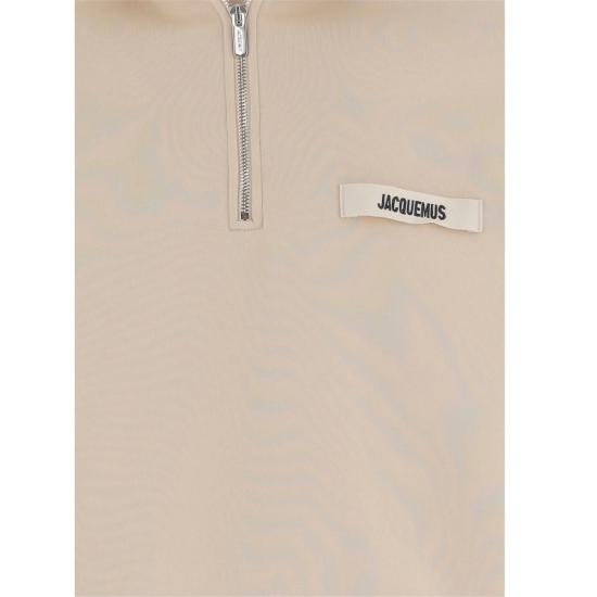 26FW 자크뮈스 하프 집업 스웨트 셔츠 SSM00313 AJ00174 150 NEUTRALS - JACQUEMUS