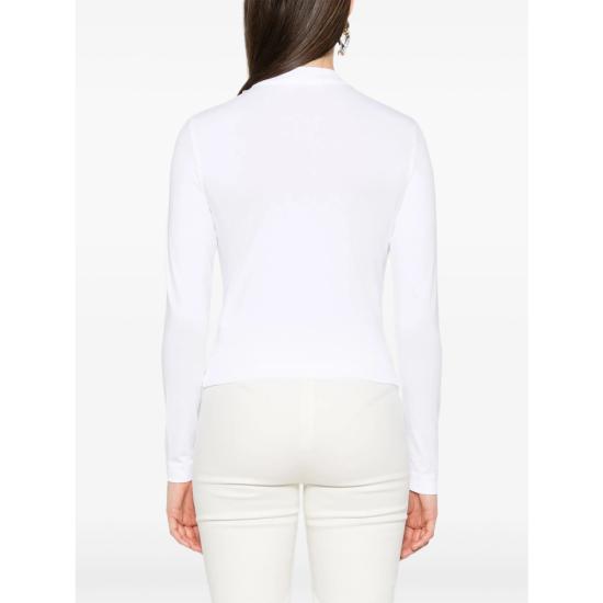 26FW 자크뮈스 그로그랭 로고 롱슬리브 티셔츠 TSW00155 AJ00124 100 WHITE - JACQUEMUS