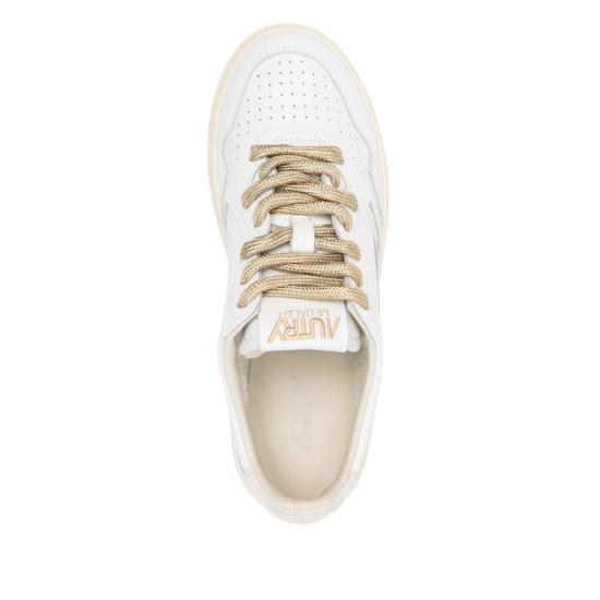 26FW 오트리 메달리스트 로우 레더 스니커즈 AULW SW01 WHITE - AUTRY