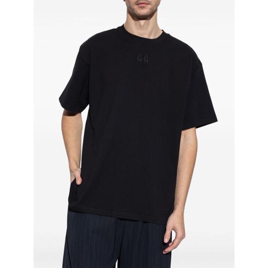 26FW 44레이블 반팔 티셔츠 B0030556 FA582 P396 BLACK WHITE - 44 LABEL