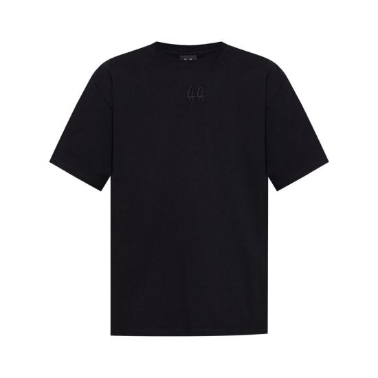 26FW 44레이블 반팔 티셔츠 B0030556 FA582 P396 BLACK WHITE