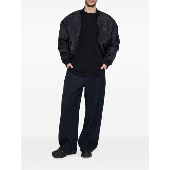 26FW 44레이블 반팔 티셔츠 B0030556 FA582 P396 BLACK WHITE - 44 LABEL
