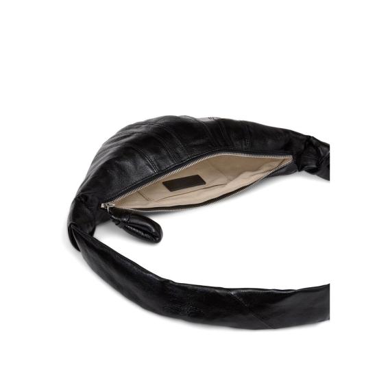 26FW 르메르 크루아상 레더 숄더백 BG0003 LF1329 BK999 BLACK - LEMAIRE