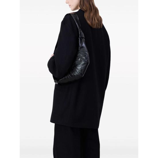 26FW 르메르 크루아상 레더 숄더백 BG0003 LF1329 BK999 BLACK - LEMAIRE