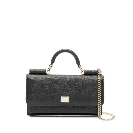 26FW 돌체앤가바나 Dauphine-print calfskin 미니백 BI3280 A1001 80999 BLACK