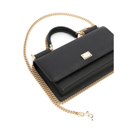 26FW 돌체앤가바나 Dauphine-print calfskin 미니백 BI3280 A1001 80999 BLACK - DOLCE & GABBANA