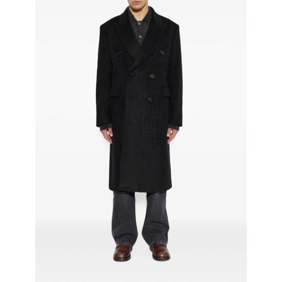 26FW 아워레가시 헤어리 울 웨일 코트 M4201WB BLACK - OUR LEGACY