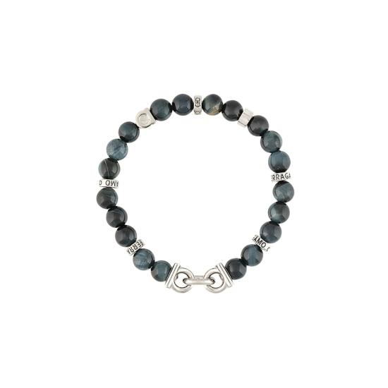 26FW 살바토레 페라가모 라바 스톤 간치니 브레이슬릿 770150 0717502 OCCHI BLACK