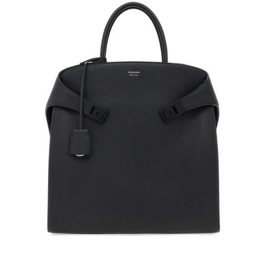 26FW 살바토레 페라가모 토트백 241666 0777378 NERO BLACK