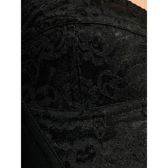 26FW 돌체앤가바나 레이스 앤 자카드 쇼퍼 코르셋 뷔스티에 F7T19T GDCLQ N0000 BLACK - DOLCE & GABBANA