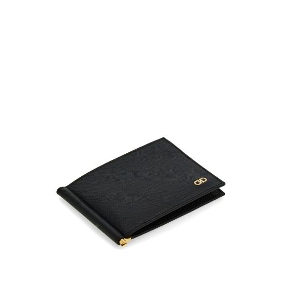 26FW 살바토레 페라가모 간치니 머니클립 반지갑 661475 0776473 NERO BLACK - SALVATORE FERRAGAMO