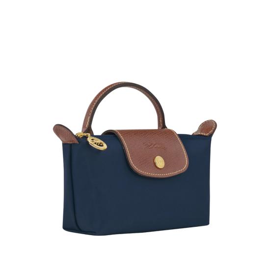 26FW 롱샴 르 플리아쥬 오리지널 핸들 파우치 34175089 P68 BLUE - LONGCHAMP