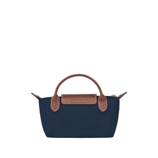 26FW 롱샴 르 플리아쥬 오리지널 핸들 파우치 34175089 P68 BLUE - LONGCHAMP