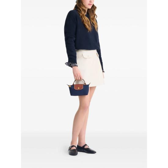 26FW 롱샴 르 플리아쥬 오리지널 핸들 파우치 34175089 P68 BLUE - LONGCHAMP