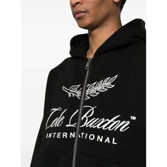 26FW 콜 북스톤 후드 티셔츠 CBIZ001 000 BLACK - COLE BUXTON