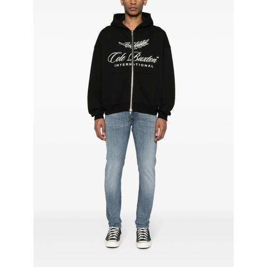 26FW 콜 북스톤 후드 티셔츠 CBIZ001 000 BLACK - COLE BUXTON