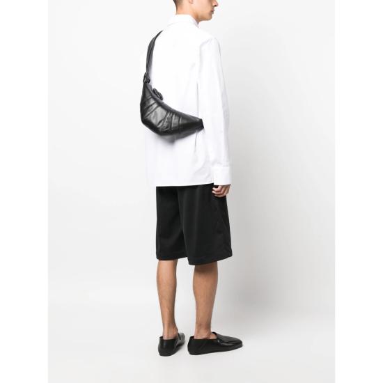 26FW 르메르 크루아상 레더 숄더백 BG0003 LL095 BK999 BLACK - LEMAIRE