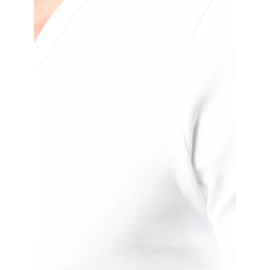 26FW 톰포드 V넥 반팔 티셔츠 T4M091040 100 WHITE - TOMFORD